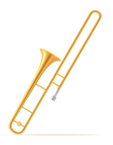 trombone vent instruments de musique stock illustration vectorielle vecteur