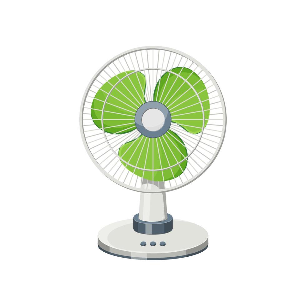 vecteur de ventilateur électrique isolé sur fond blanc