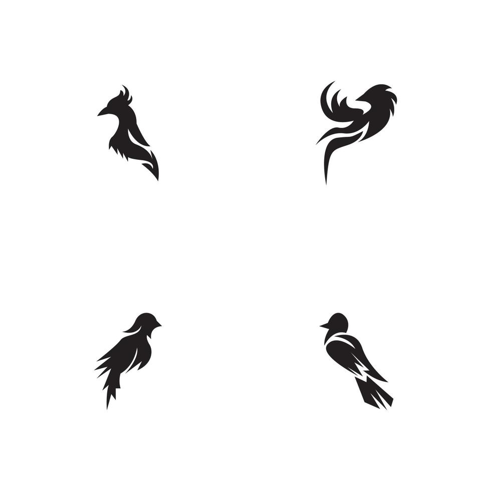 icône d'oiseau et illustration vectorielle de symbole vecteur