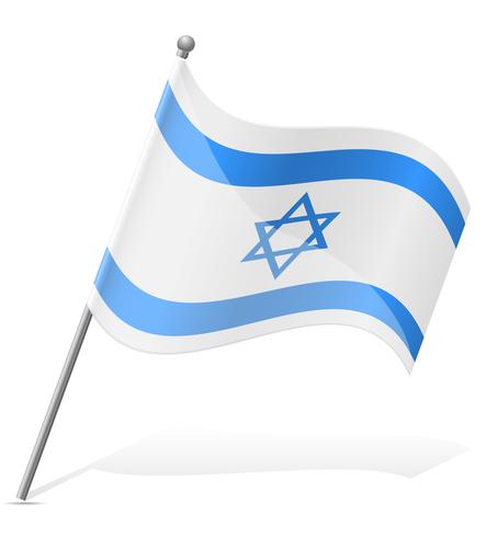 drapeau d&#39;Israël illustration vectorielle vecteur
