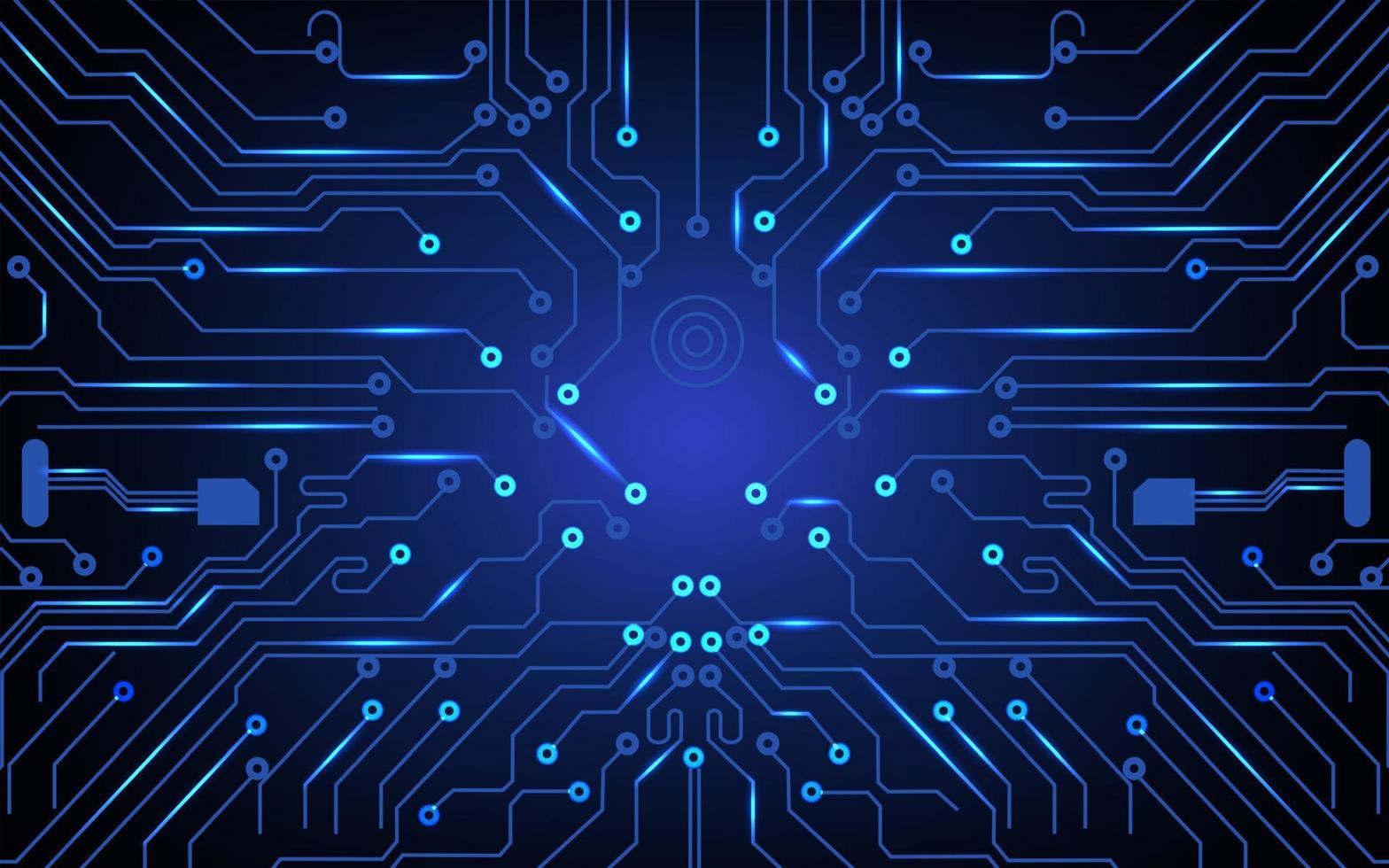 fond de carte de circuit imprimé abstrait vecteur