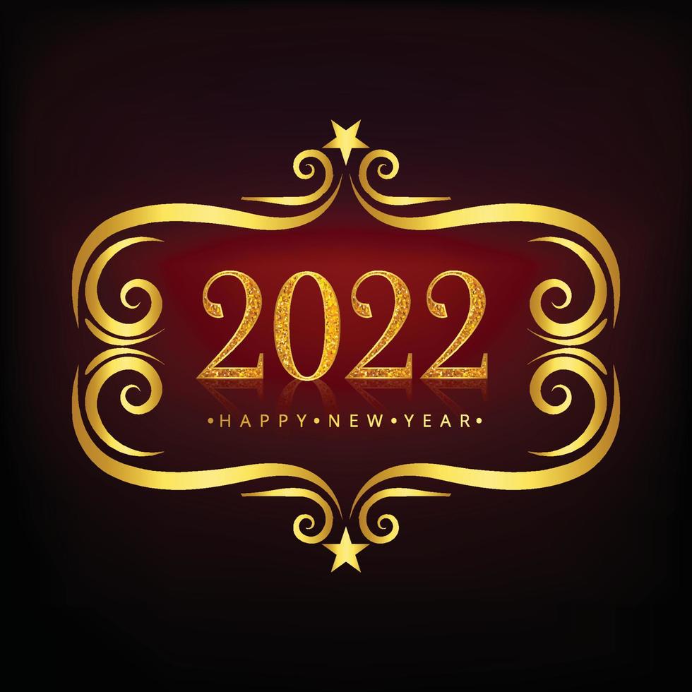 beau fond créatif de carte de vacances du nouvel an 2022 vecteur