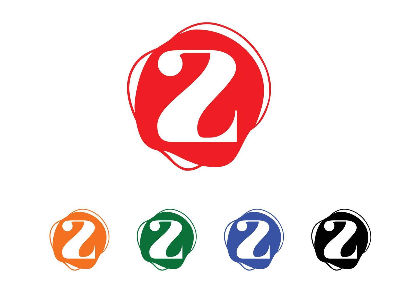 modèle de conception de logo et icône de lettre z vecteur