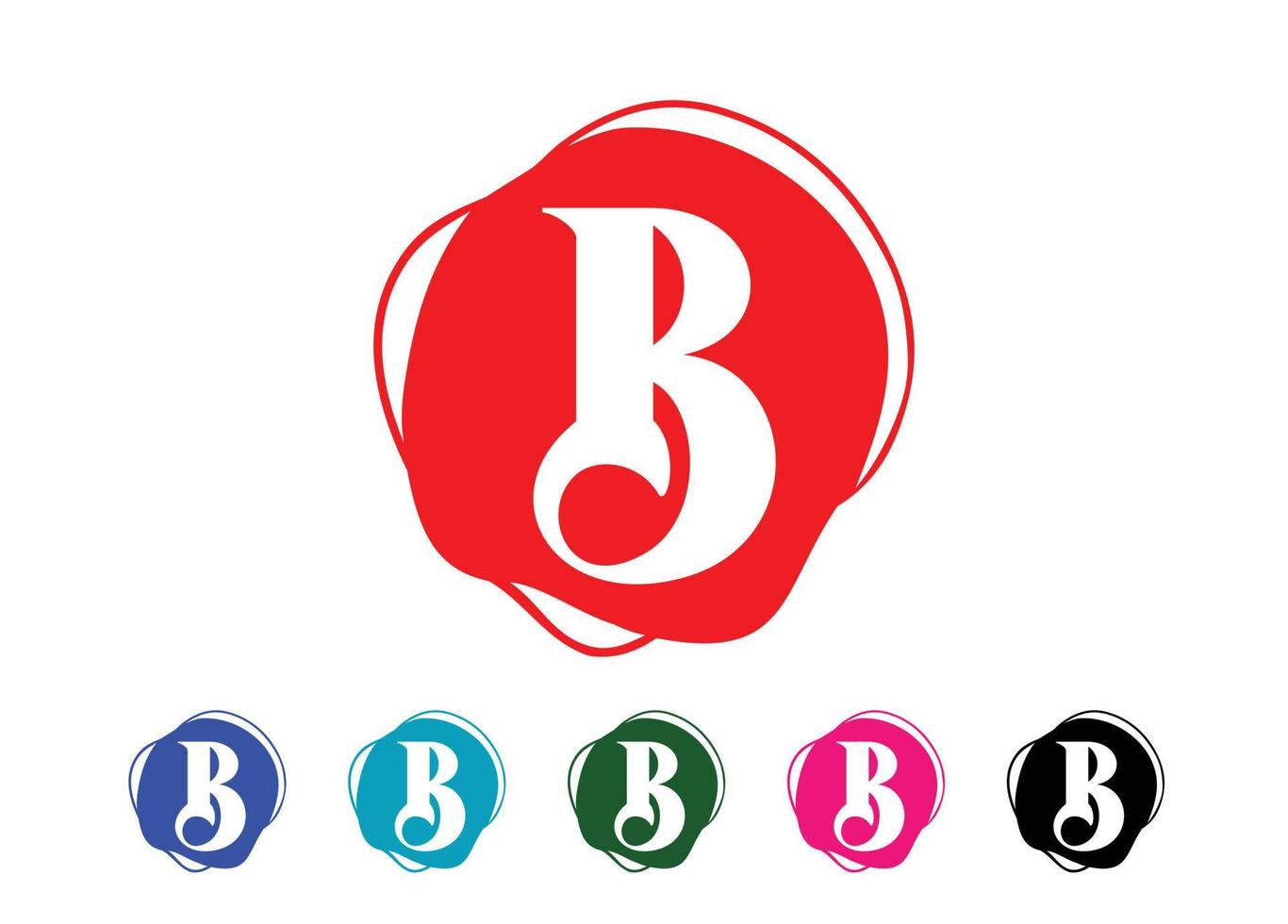 modèle de conception de logo et icône lettre b vecteur