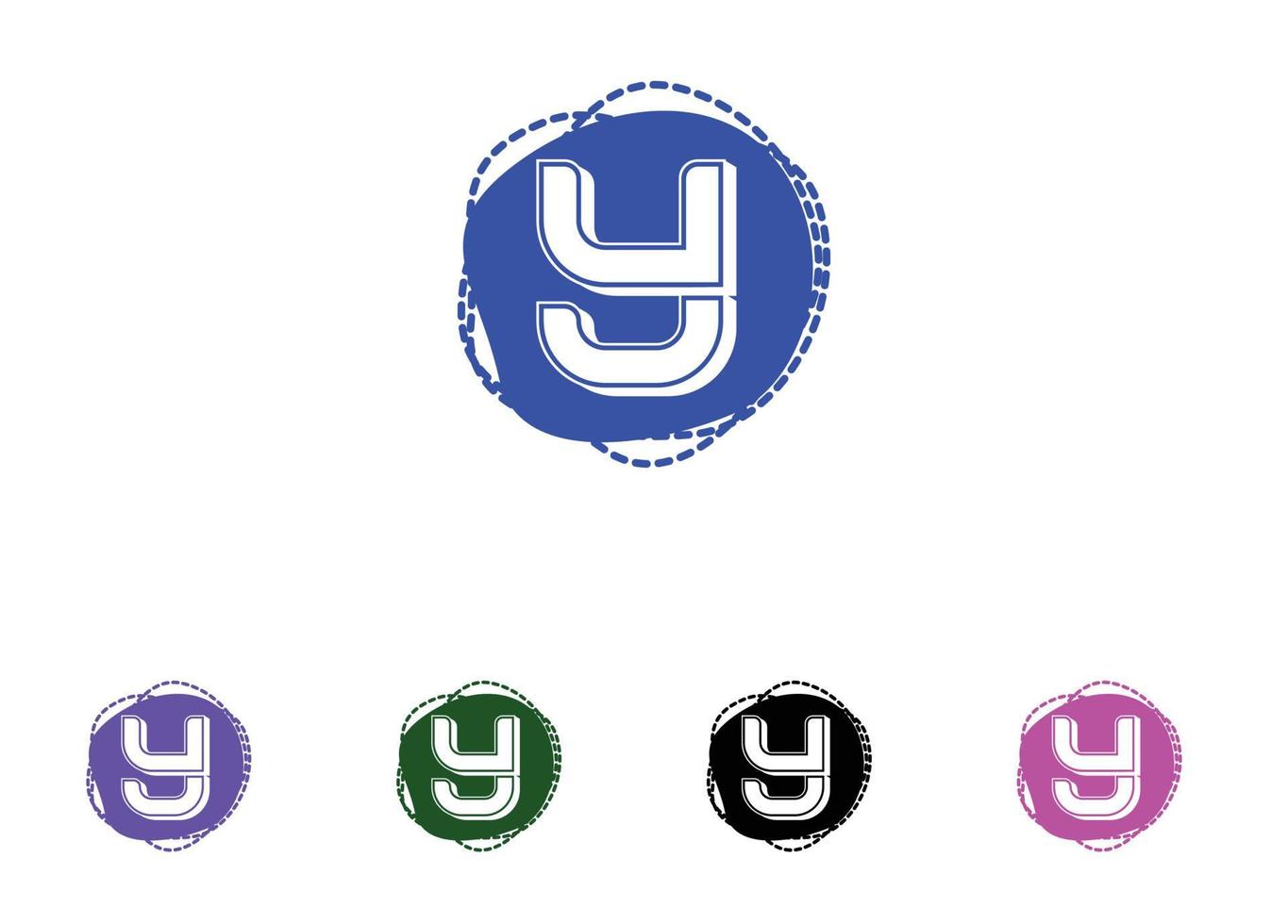 modèle de conception de logo et icône lettre y vecteur