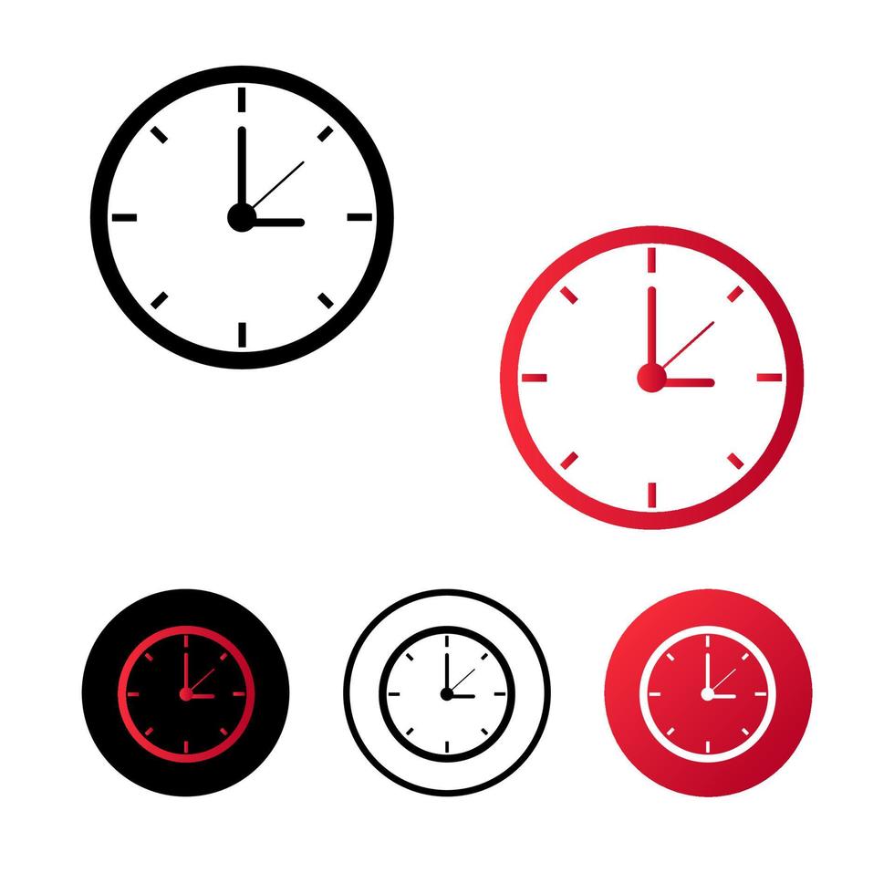 illustration de l'icône de l'horloge abstraite vecteur