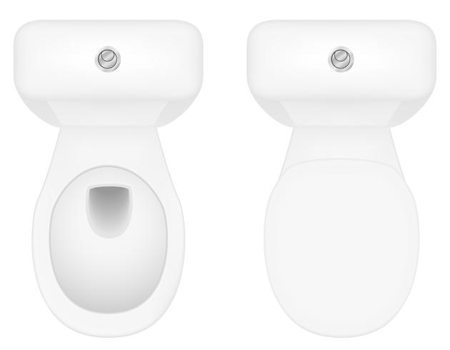 illustration vectorielle de cuvette de toilette vecteur