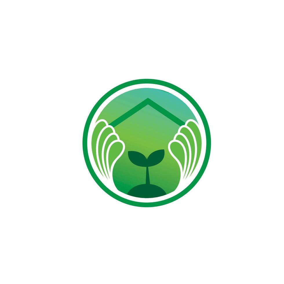 création de logo pour la protection des forêts vecteur