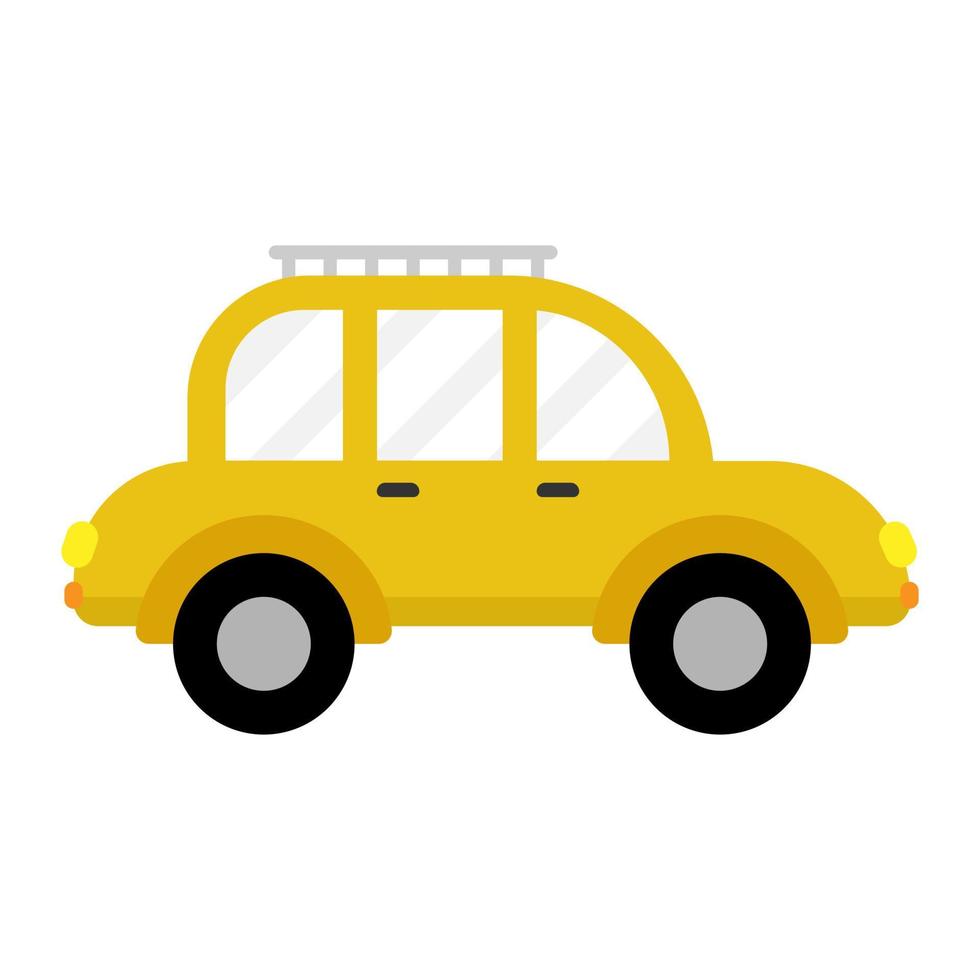 illustration de plat de véhicule de voiture vecteur