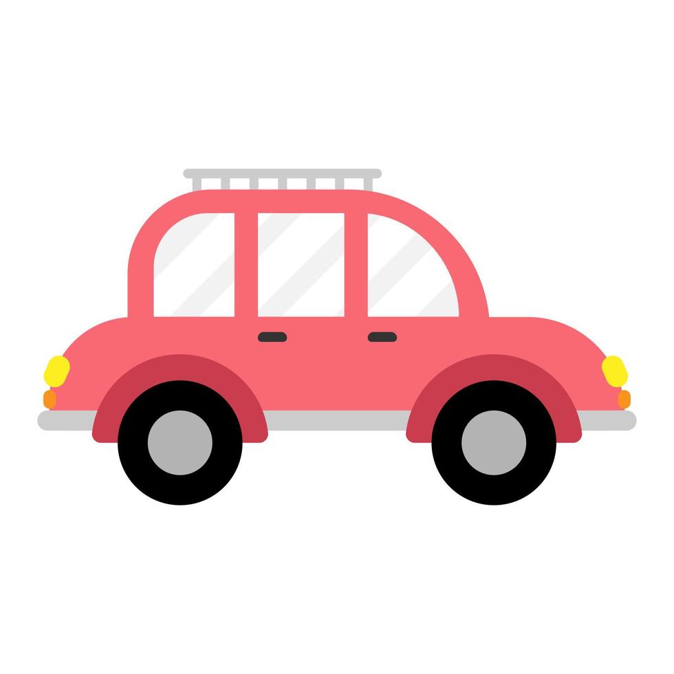 illustration de plat de véhicule de voiture vecteur