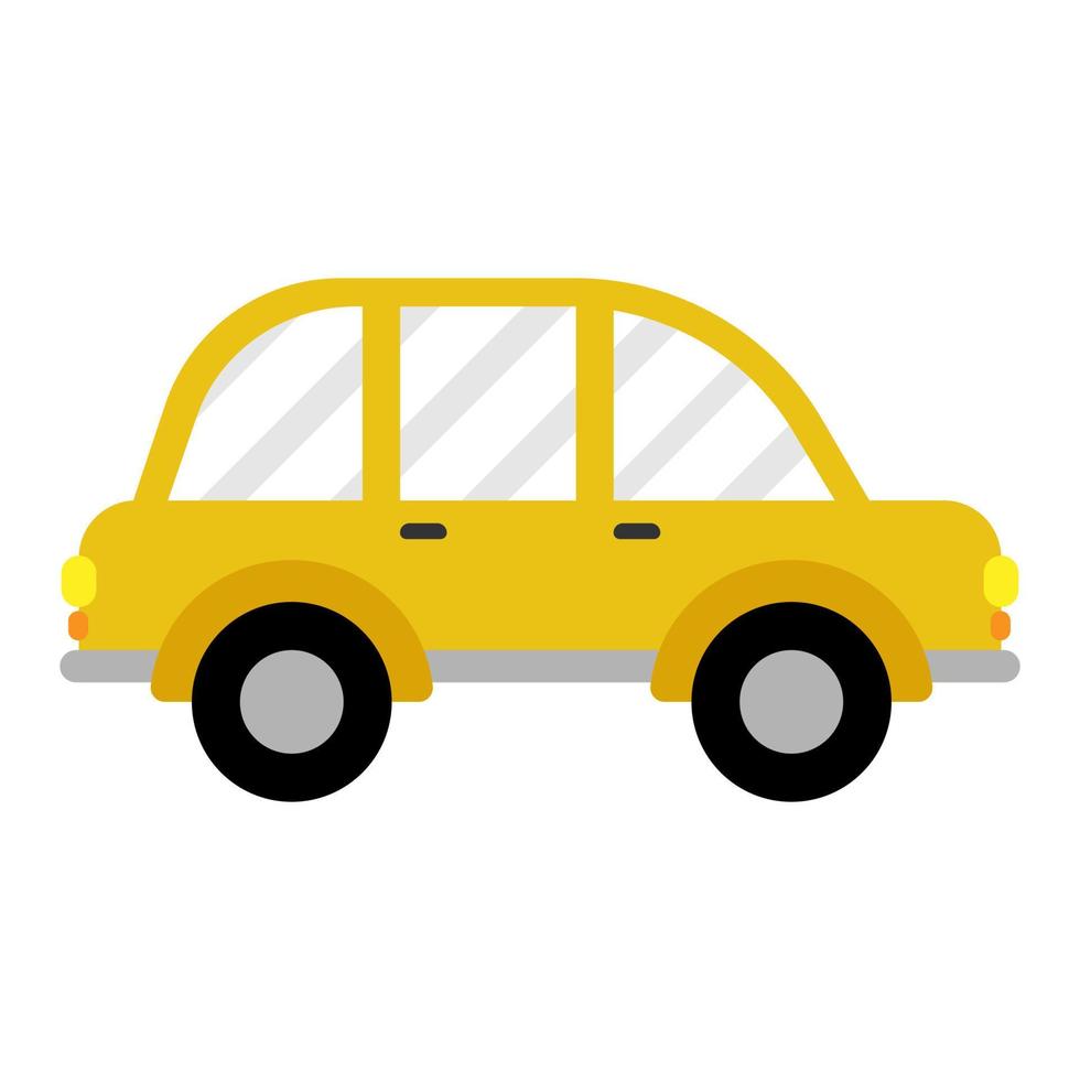 illustration de plat de véhicule de voiture vecteur