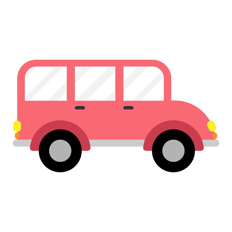 illustration de plat de véhicule de voiture vecteur