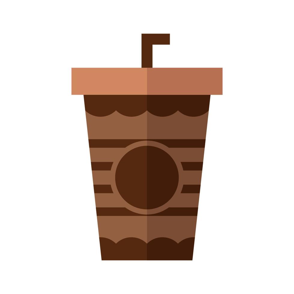 illustration plate de boisson au chocolat vecteur