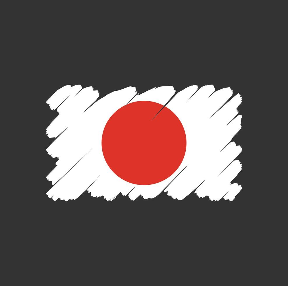 vecteur gratuit de signe de symbole de drapeau du japon