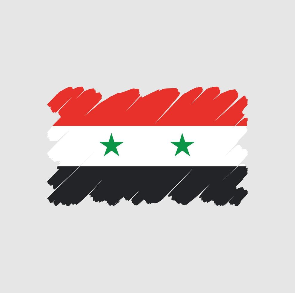 vecteur gratuit de signe de symbole de drapeau de la syrie