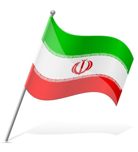 drapeau de l&#39;Iran vector illustration