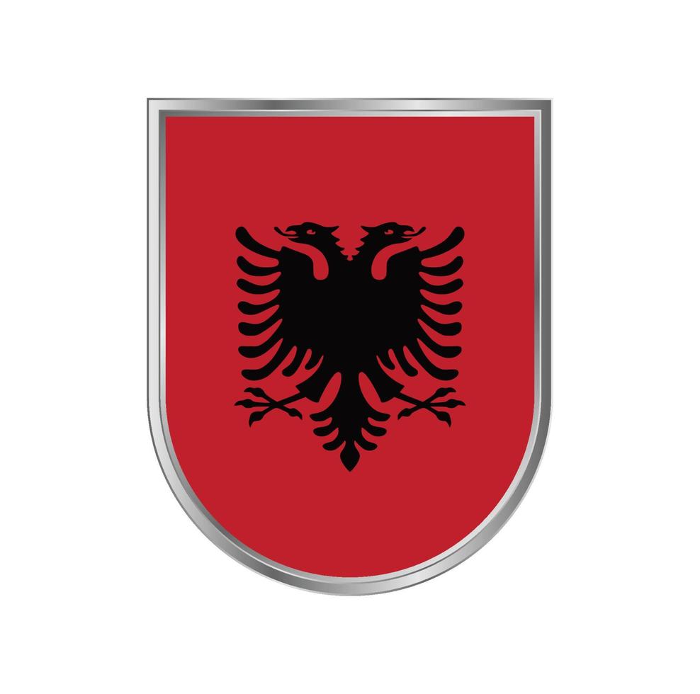 vecteur de drapeau de l'albanie