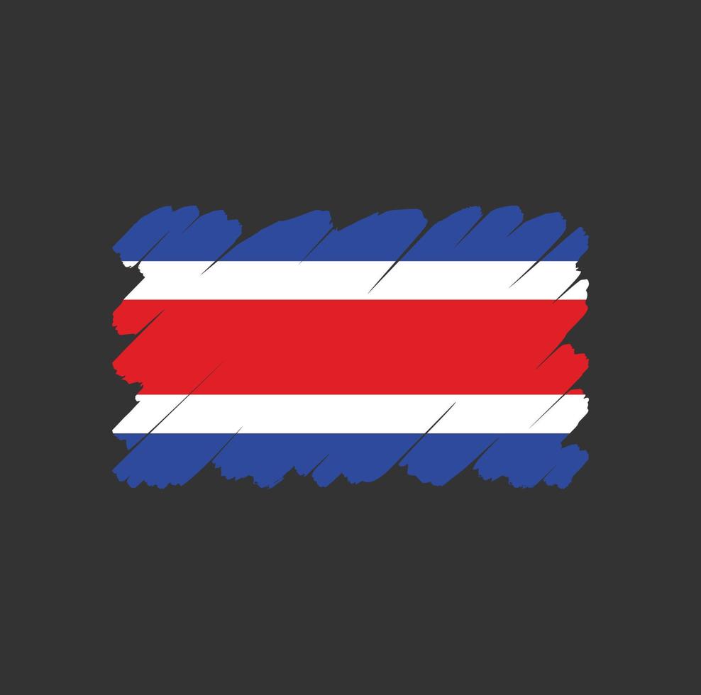 vecteur de drapeau du costa rica