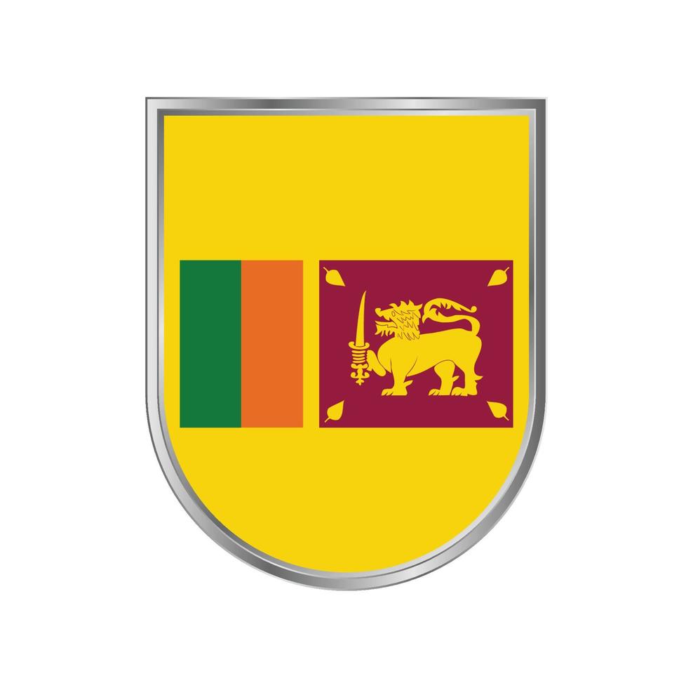 vecteur de drapeau du sri lanka