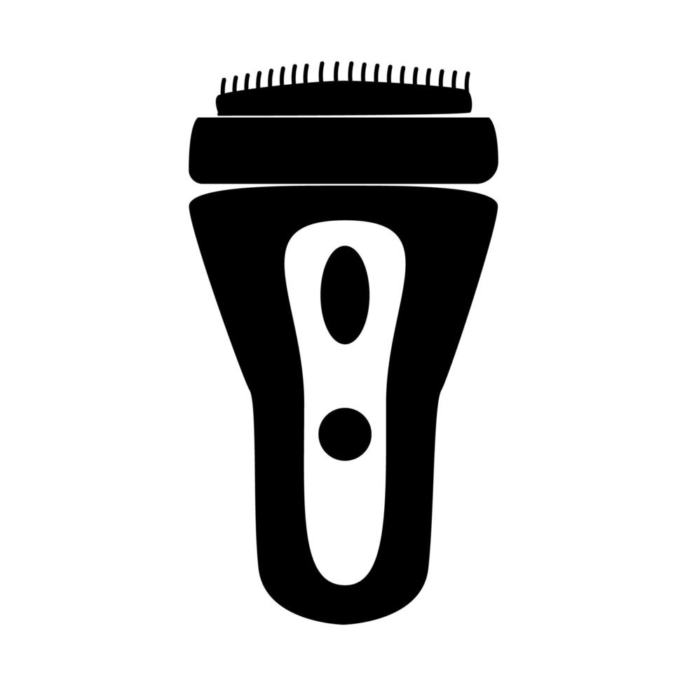 rasoir électrique. icône isolée simple d'outil de coiffeur vecteur
