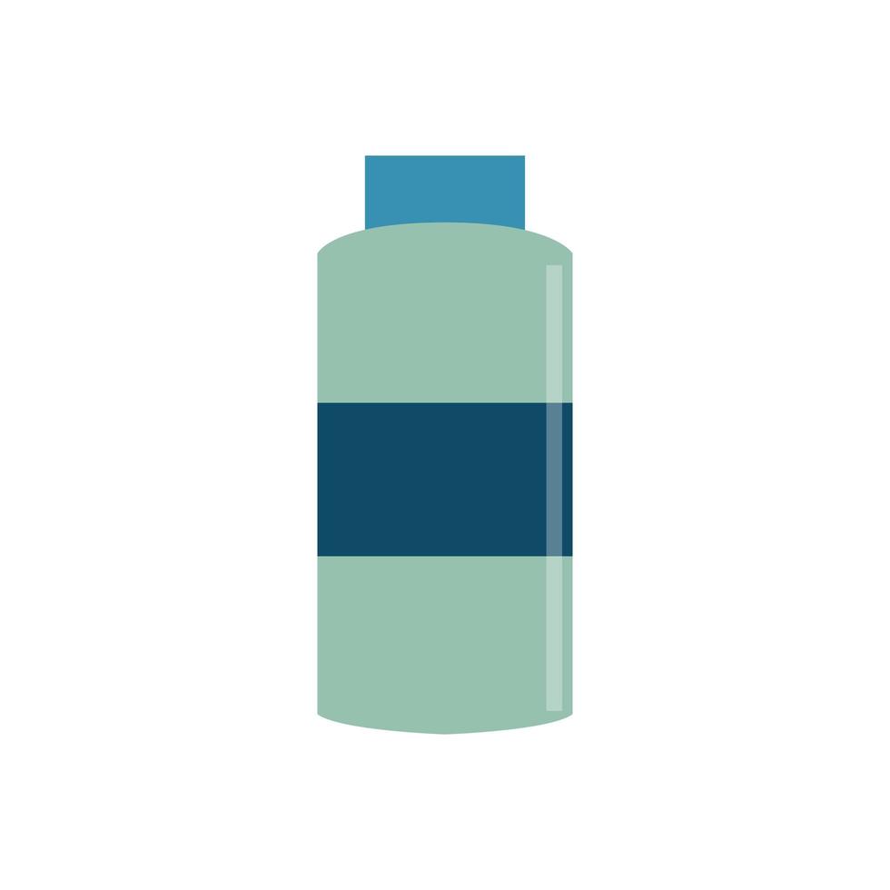 bouteille de shampoing. icône isoleted plat d'outil de coiffeur vecteur