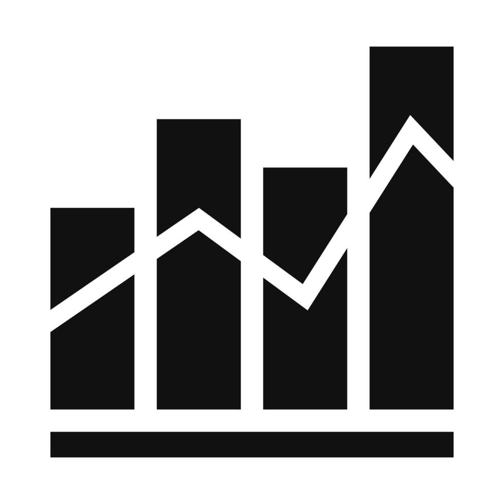 vecteur d'icône d'entreprise graphique de vente et de marketing