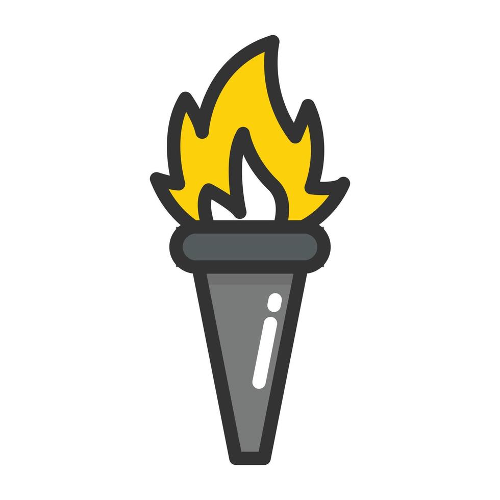 concepts de la torche olympique vecteur