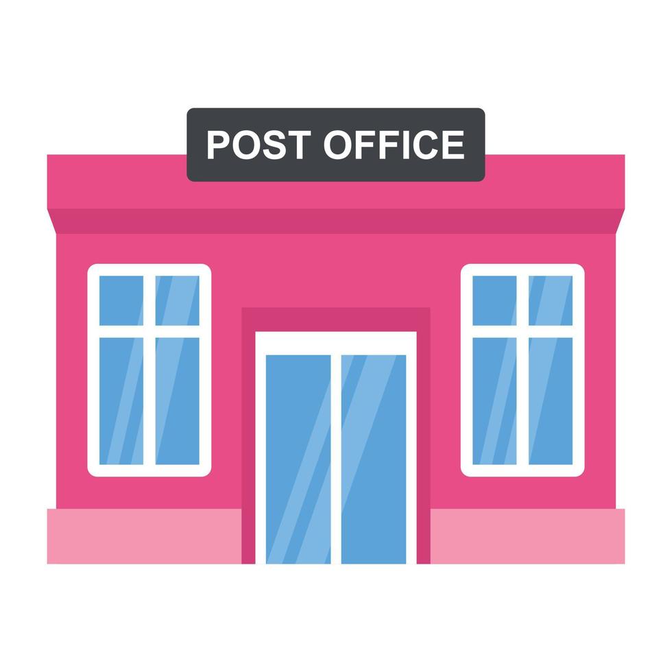 concepts de bureau de poste vecteur