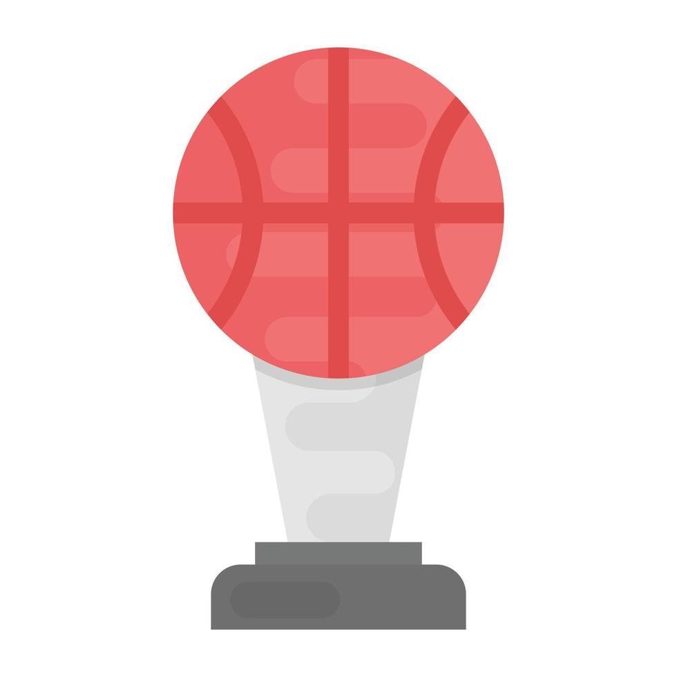 concepts de trophée de basket-ball vecteur