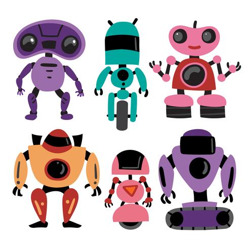 conception de collection de robots vector