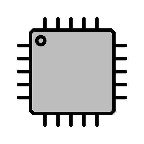 Conception d&#39;icône de processeur vecteur