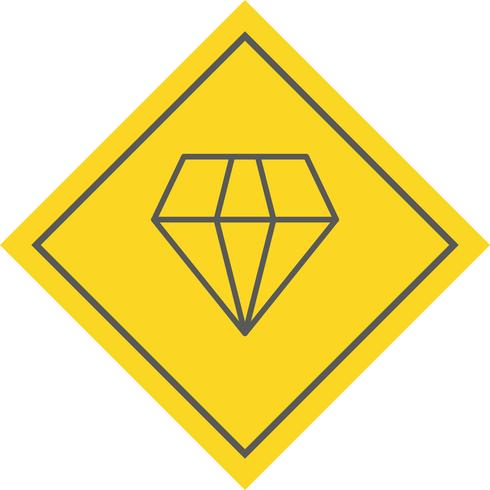 conception d&#39;icône de diamant vecteur
