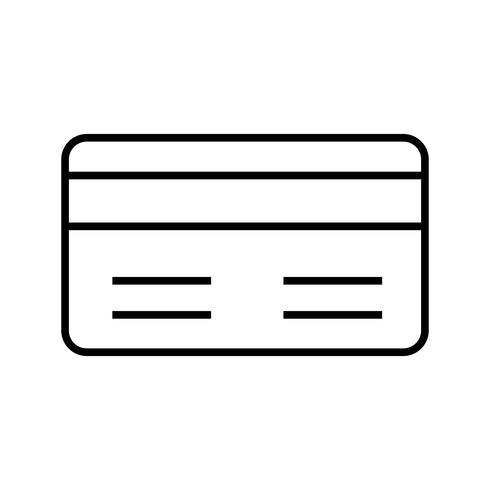 Méthode de paiement Line Black Icon vecteur