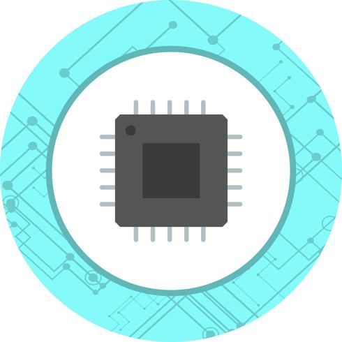 Conception d&#39;icône de processeur vecteur