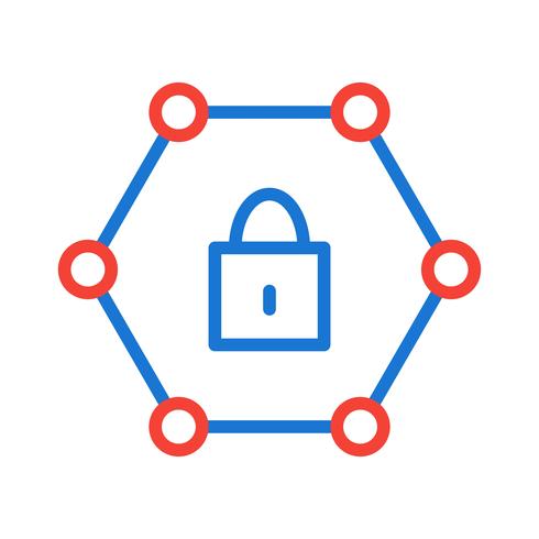 Conception d&#39;icône de réseau protégé vecteur