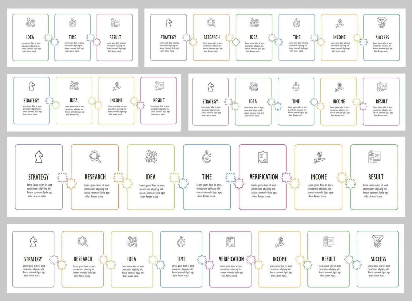 infographie pour concept d'entreprise avec des icônes et des options ou des étapes. vecteur