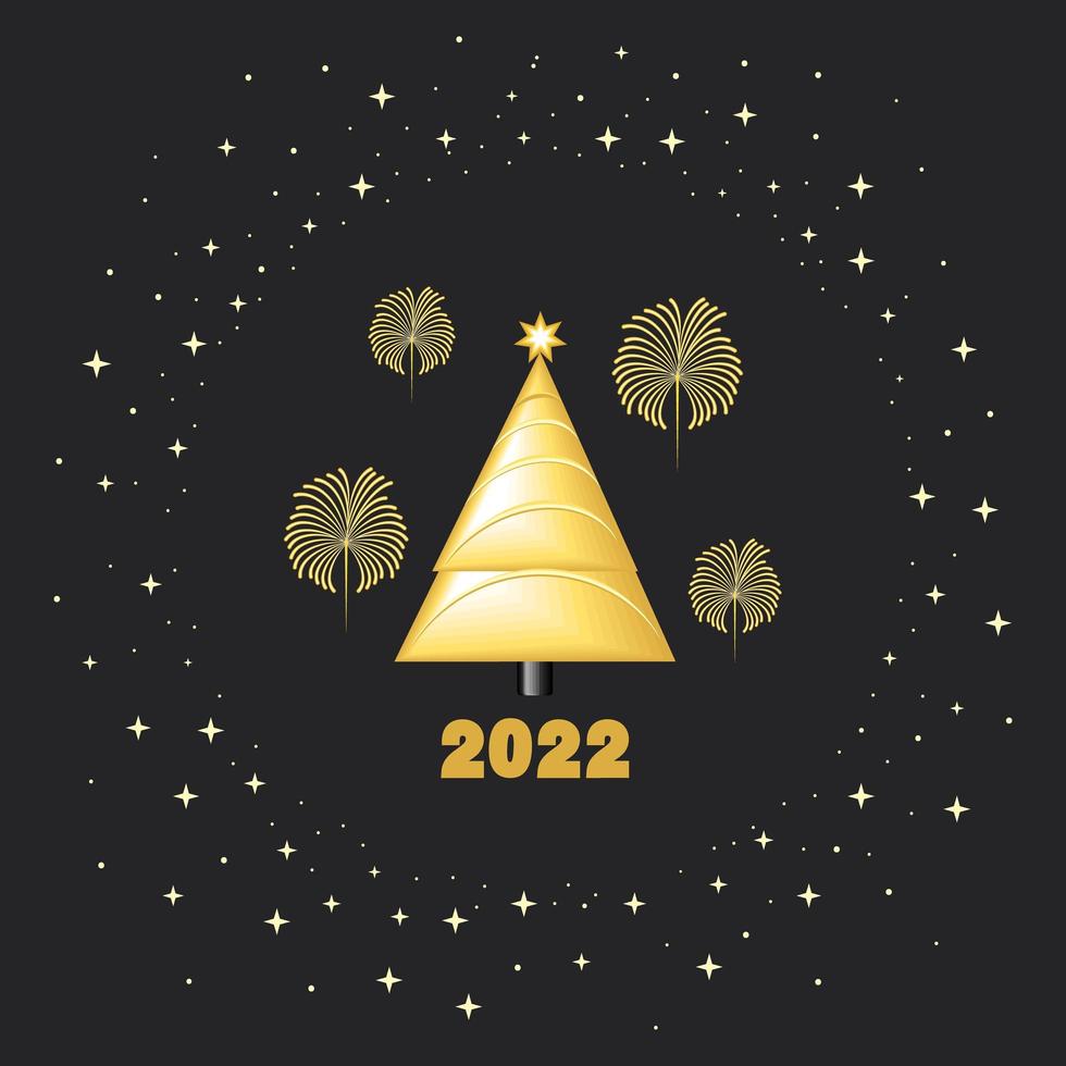 fête du nouvel an 2022 vecteur
