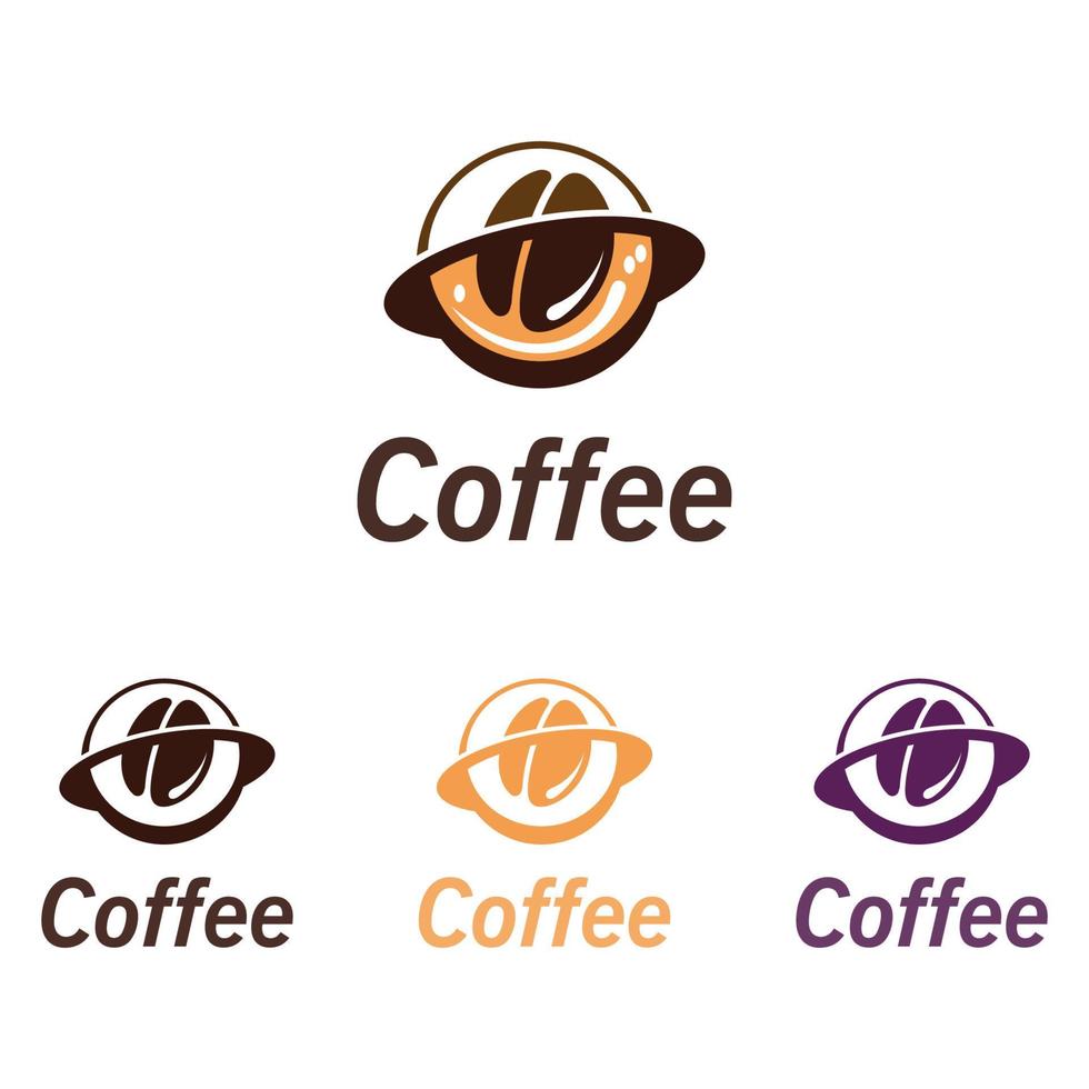 image de logo de boisson de tasse de café et illustration de conception créative de vecteur