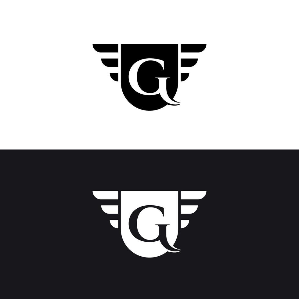 modèle de vecteur de conception de logo premium élite lettre mark g