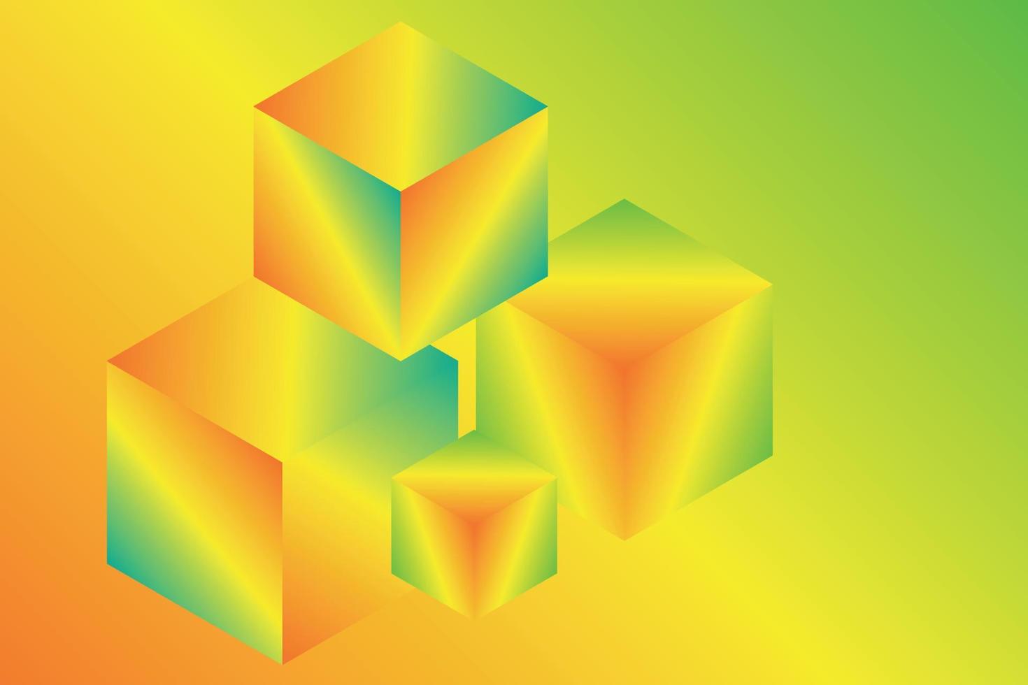vecteur de fond abstrait cube
