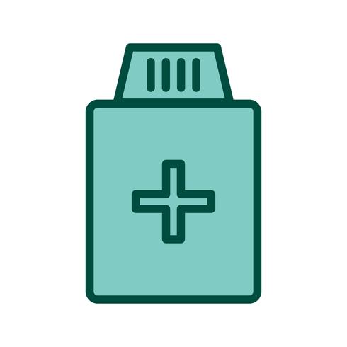 Conception d&#39;icône de bouteille de médecine vecteur