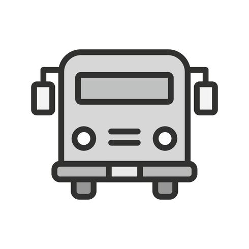 Autobus scolaire Icon Design vecteur