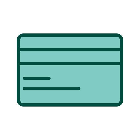 Conception d&#39;icône de carte de crédit vecteur