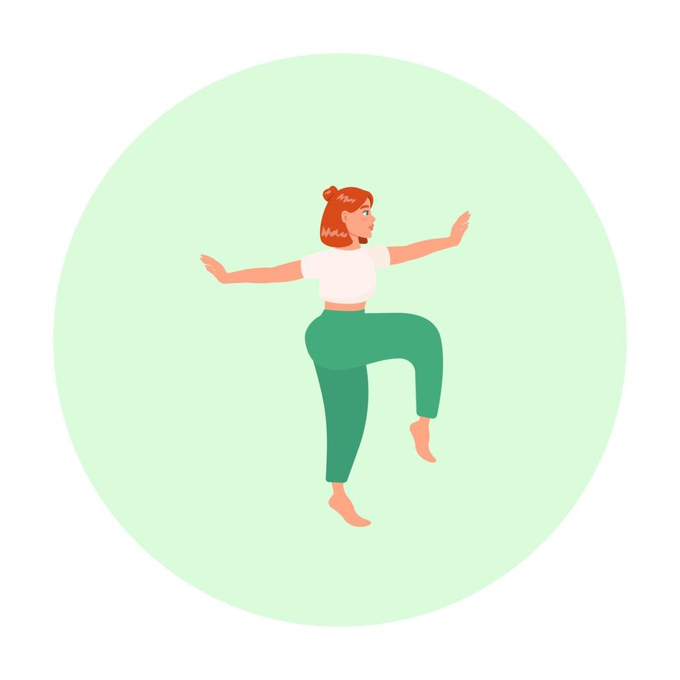 ensemble de silhouettes vectorielles de femme faisant des exercices de yoga. icônes colorées d'une fille dans de nombreuses poses de yoga différentes isolées sur fond rose. complexe de yoga. entraînement de remise en forme. vecteur