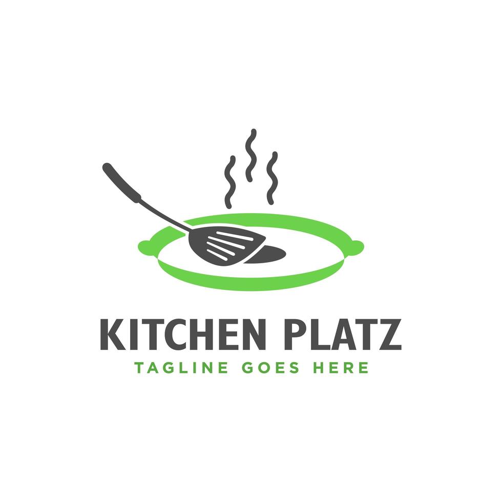 logo de restaurant de cuisine moderne vecteur