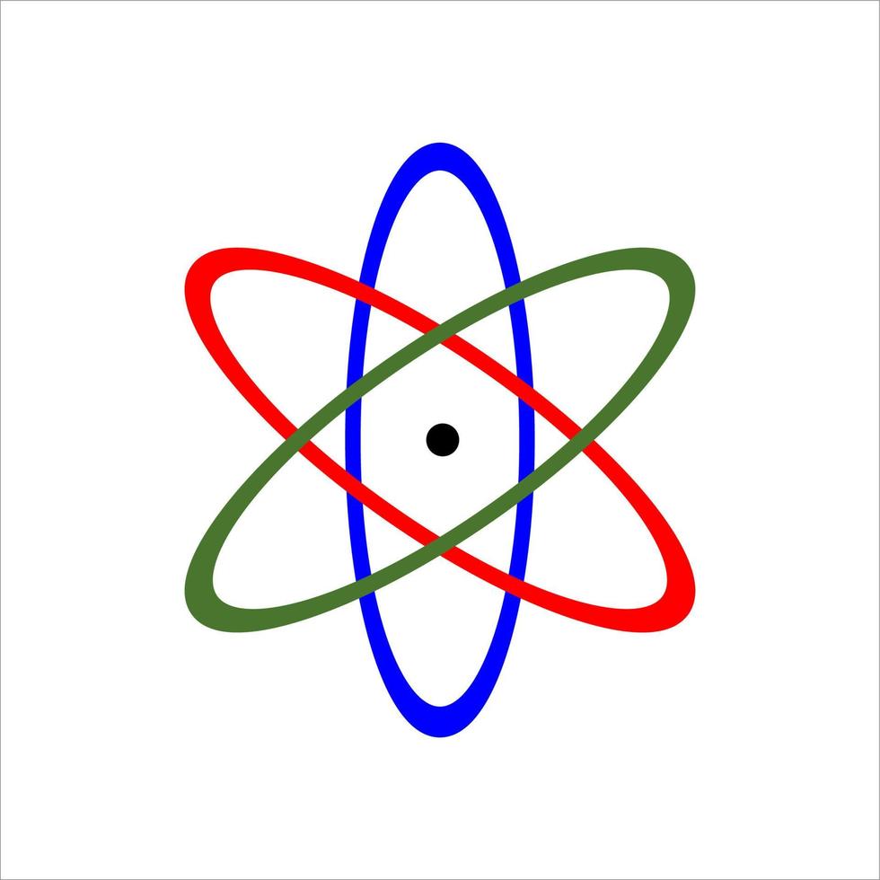 illustration de conception de vecteur de structure moléculaire atomique chimique
