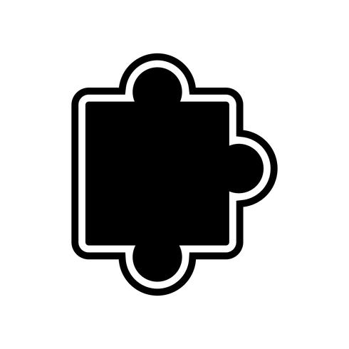 Pièce de puzzle icône Design vecteur