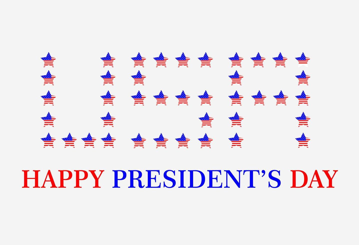 illustration de la fête du président heureux. vecteur de la fête du président heureux. célébrant la fête du président.