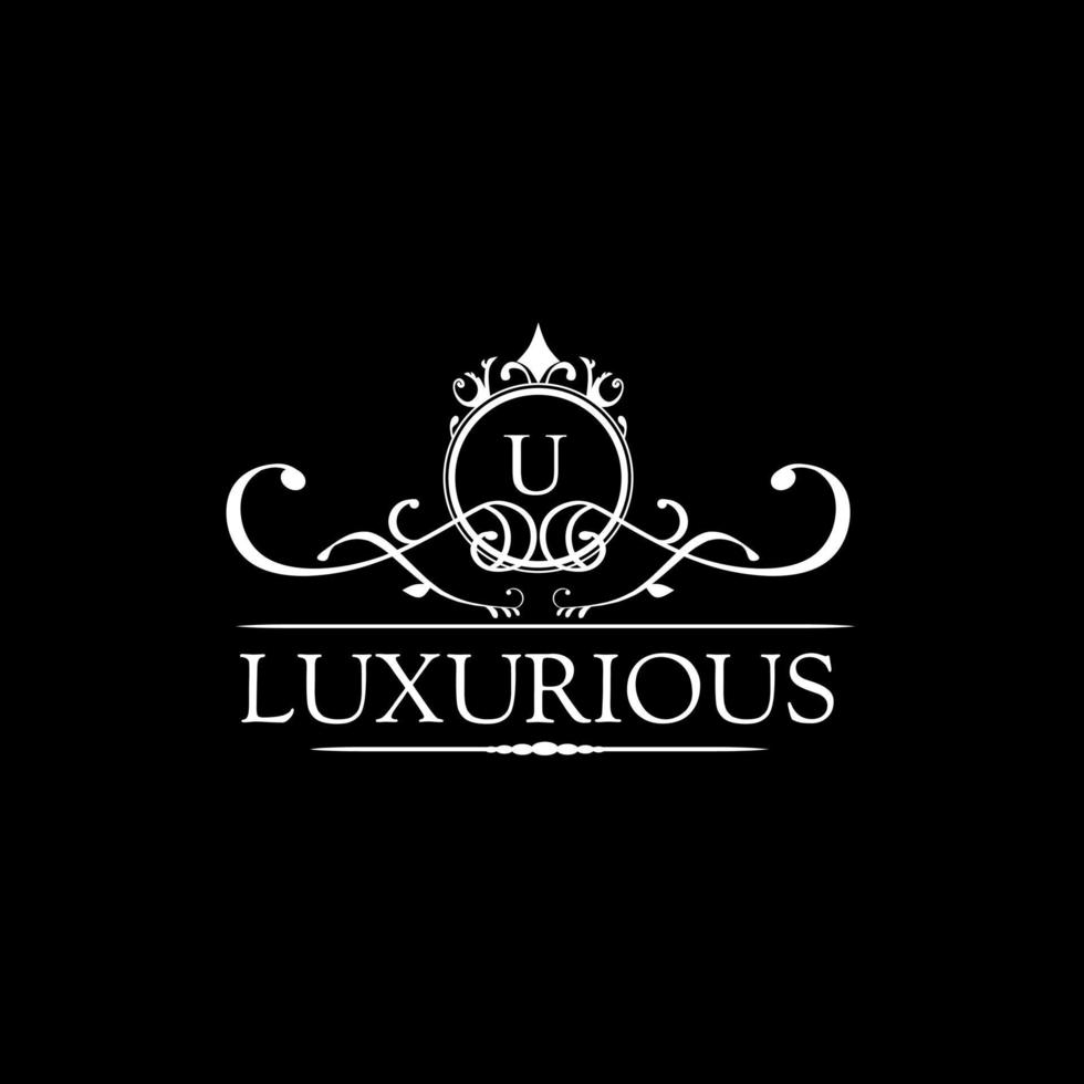 modèle de logo de luxe en vecteur pour restaurant, redevance, boutique, café, hôtel, héraldique, bijoux, mode et autres illustrations vectorielles