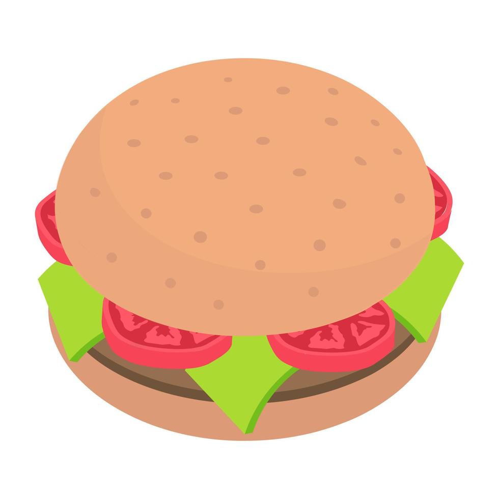 concepts de hamburger à la mode vecteur